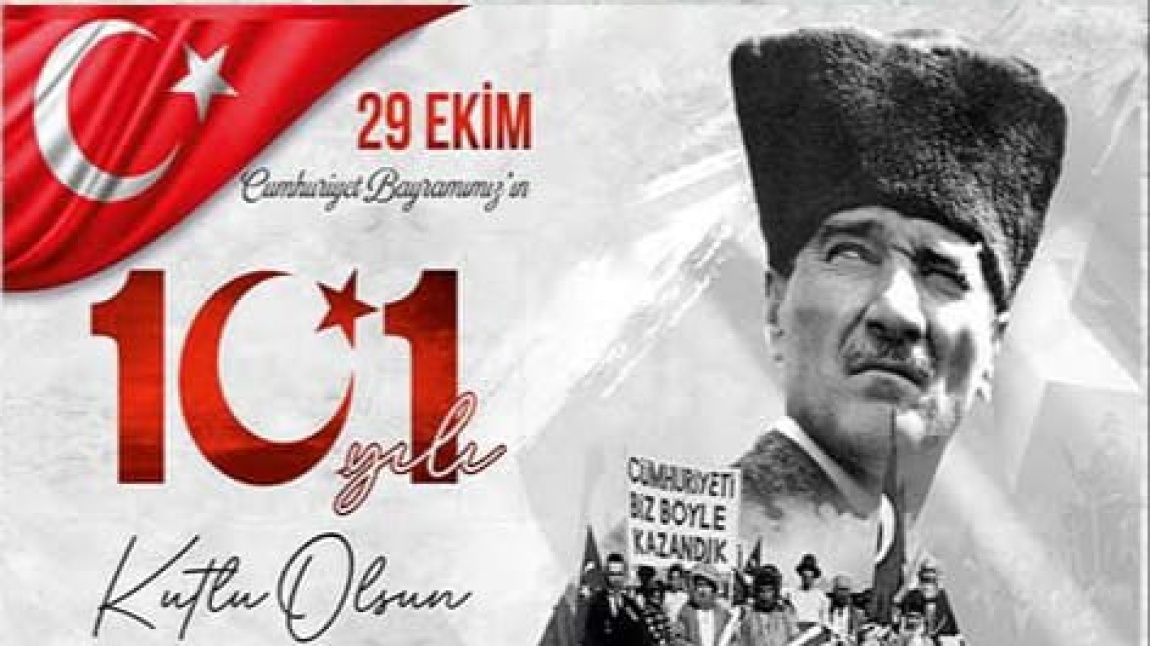 Cumhuriyetimizin 101. yılında Gazi Mustafa Kemal Atatürk başta olmak üzere tüm silah arkadaşlarını, şehitlerimizi ve gazilerimizi rahmet ve minnetle anıyoruz. Cumhuriyetimizin 101. yılı kutlu olsun!